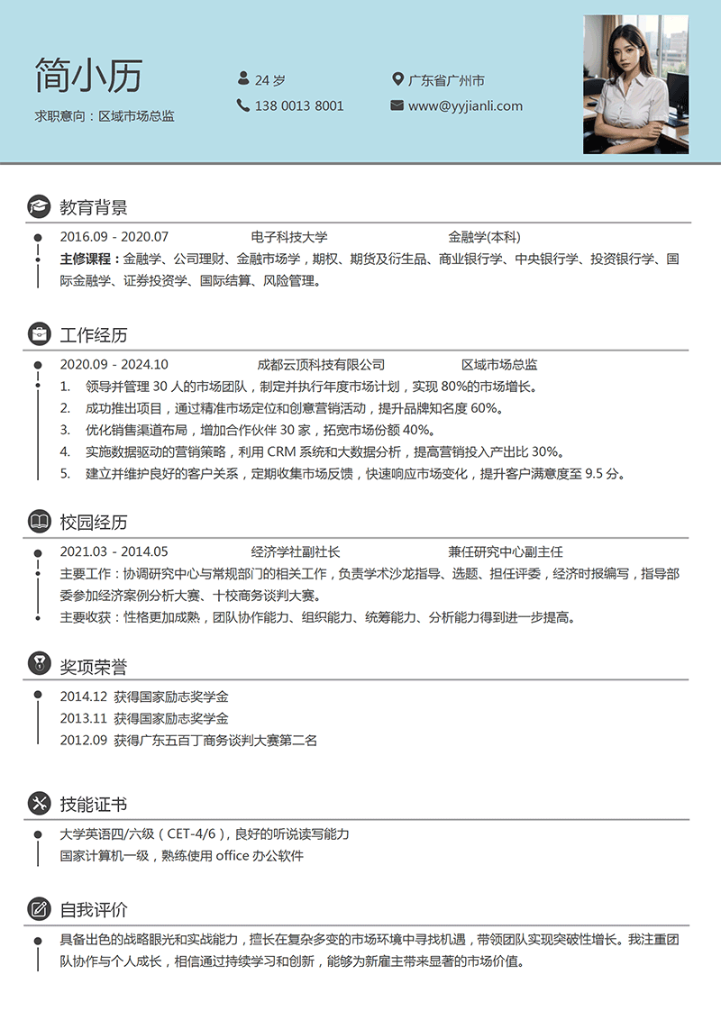 区域市场总监简历模板_01.png 区域市场总监简历模板_01.png